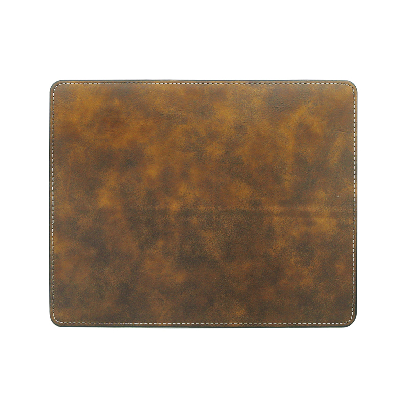 Laserbar lærrektangel musematte 25*20cm