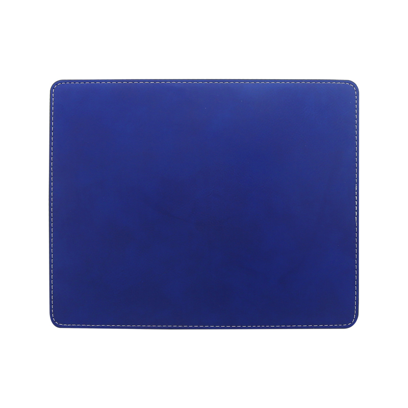 Laserbar lærrektangel musematte 25*20cm