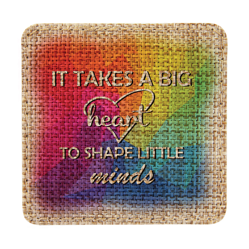 3' x 3' Square Burlap sublimerbar lapp med lim