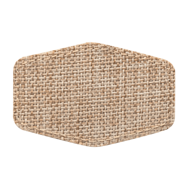 3' x 2' Burlap Hex Sublimerbar lapp med lim
