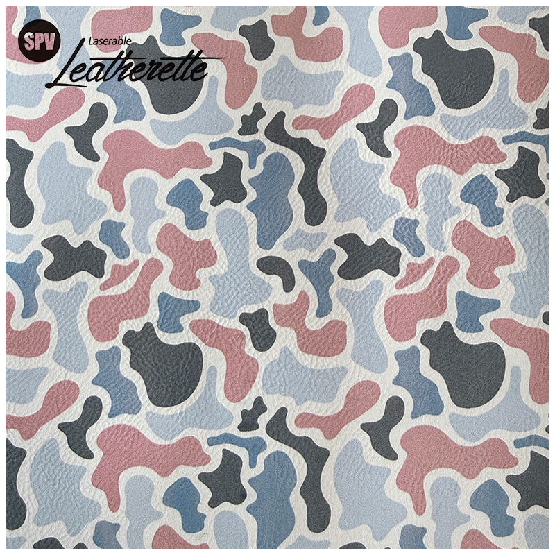 Camouflage Laserable Leatherette Sheet med lim/uten lim