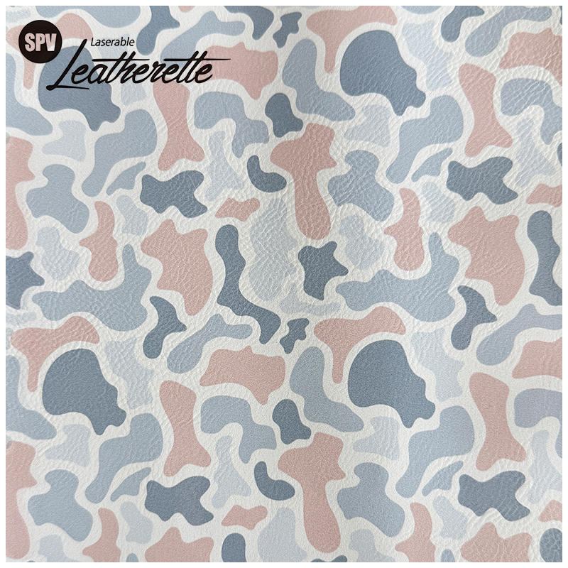Camouflage Laserable Leatherette Sheet med lim/uten lim