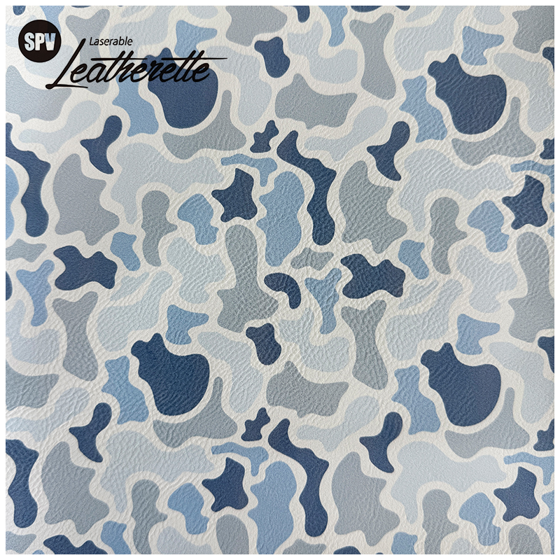 Camouflage Laserable Leatherette Sheet med lim/uten lim