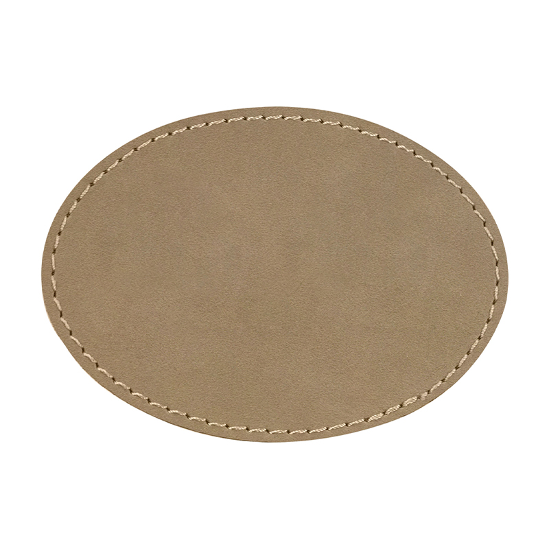 3' x 2' ovale lærlapper