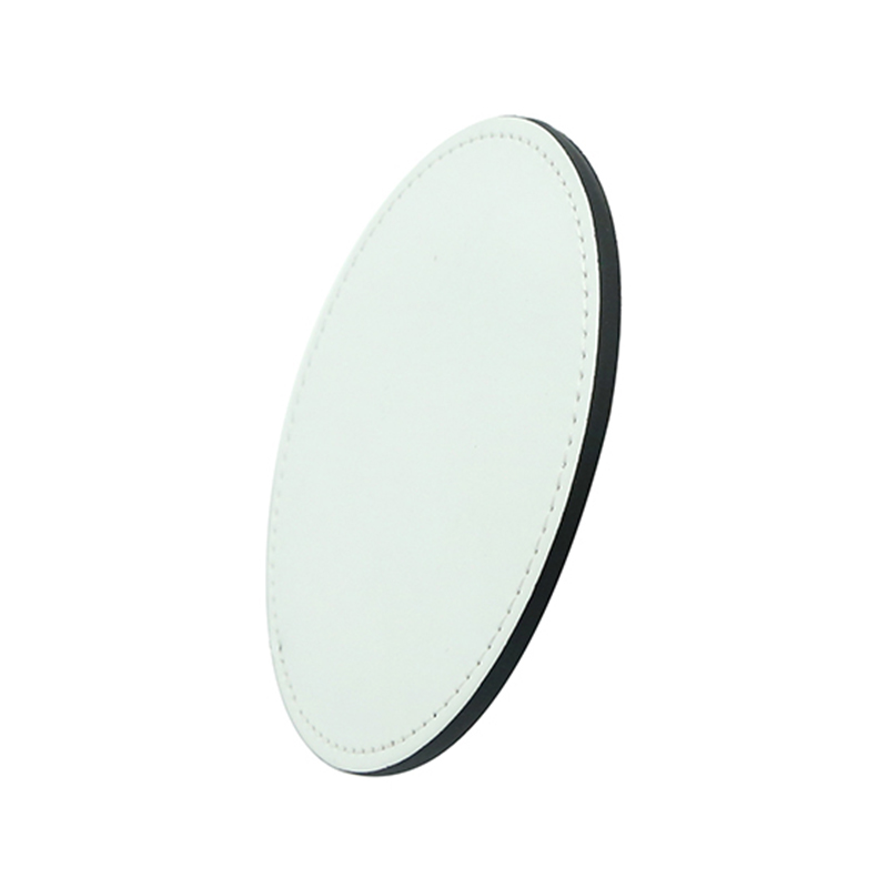 Sublimering PU lær krus Coaster -Rund