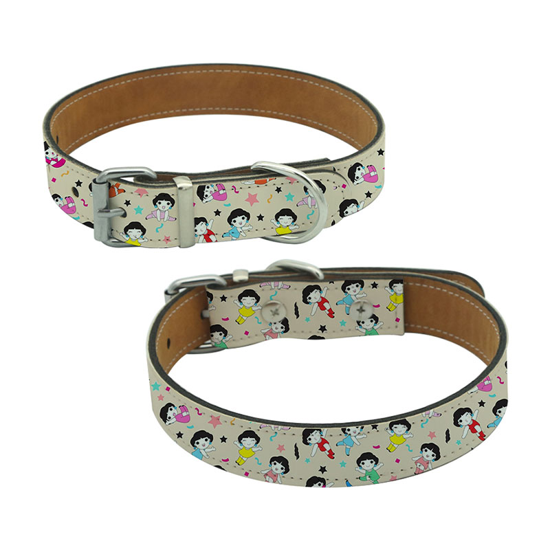 Sublimation Leatherette Hundehalsbånd - M Sublimation Leatherette Hundehalsbånd - M