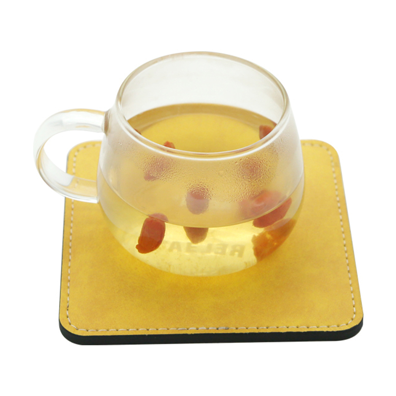 Sublimering PU lær krus Coaster - Square Sublimering PU lær krus Coaster - Square