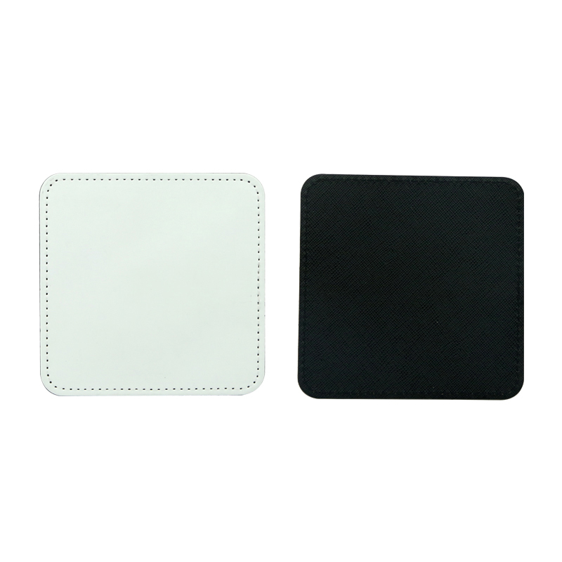Sublimering PU lær krus Coaster - Square Sublimering PU lær krus Coaster - Square