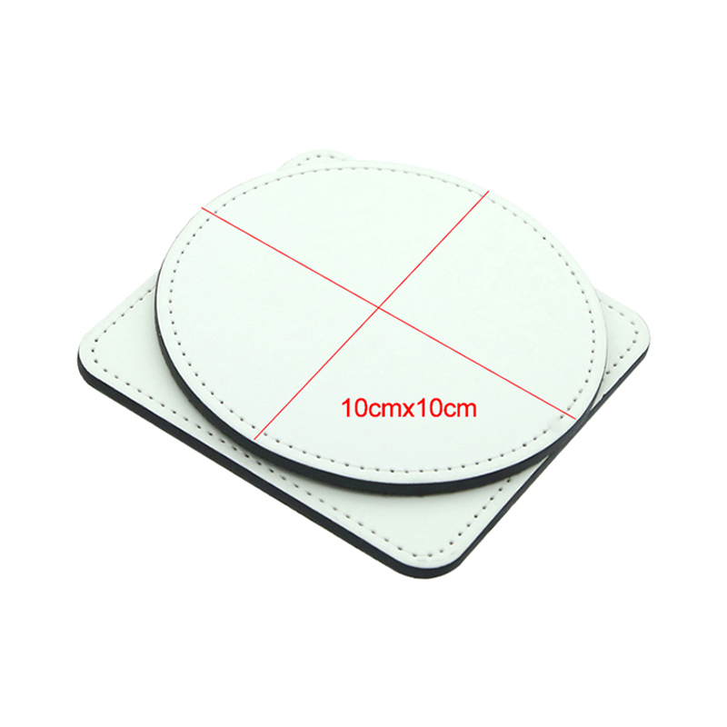 Sublimering PU lær krus Coaster - Square Sublimering PU lær krus Coaster - Square