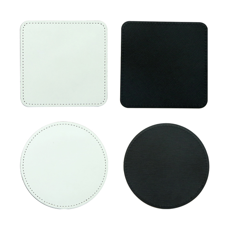 Sublimering PU lær krus Coaster - Square