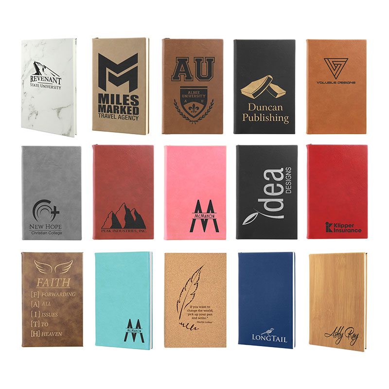 5 1/4' x 8 1/4' Leatherette Journals
