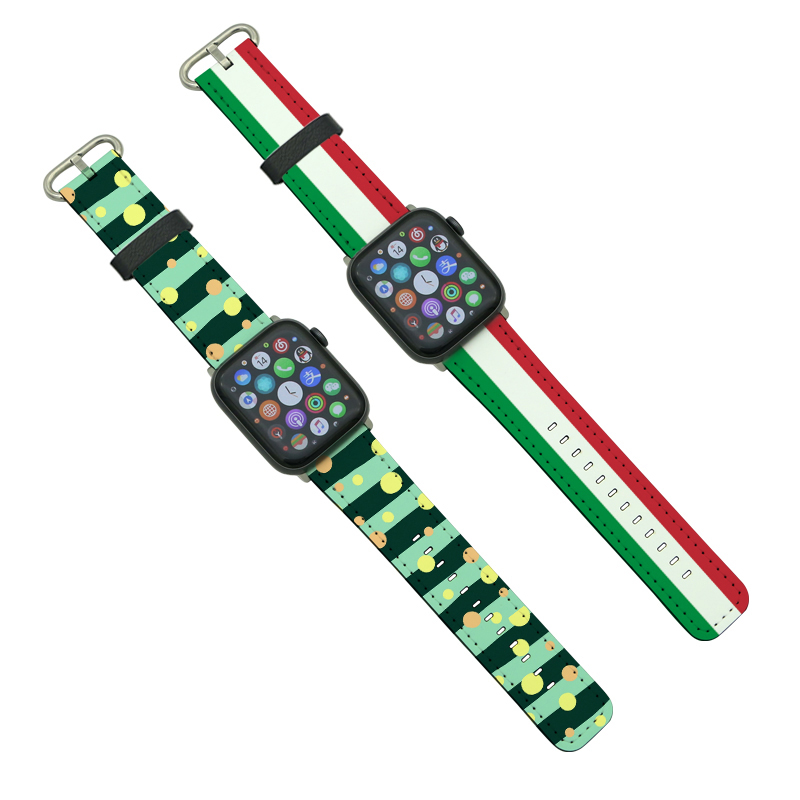 Sublimering PU-skinn Apple iWatch-bånd for serie 4/5-44 mm