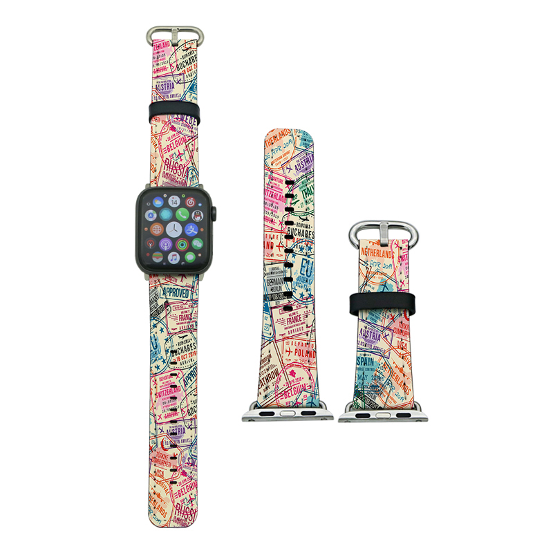 Sublimering PU-skinn Apple iWatch-bånd for serie 4/5-40 mm