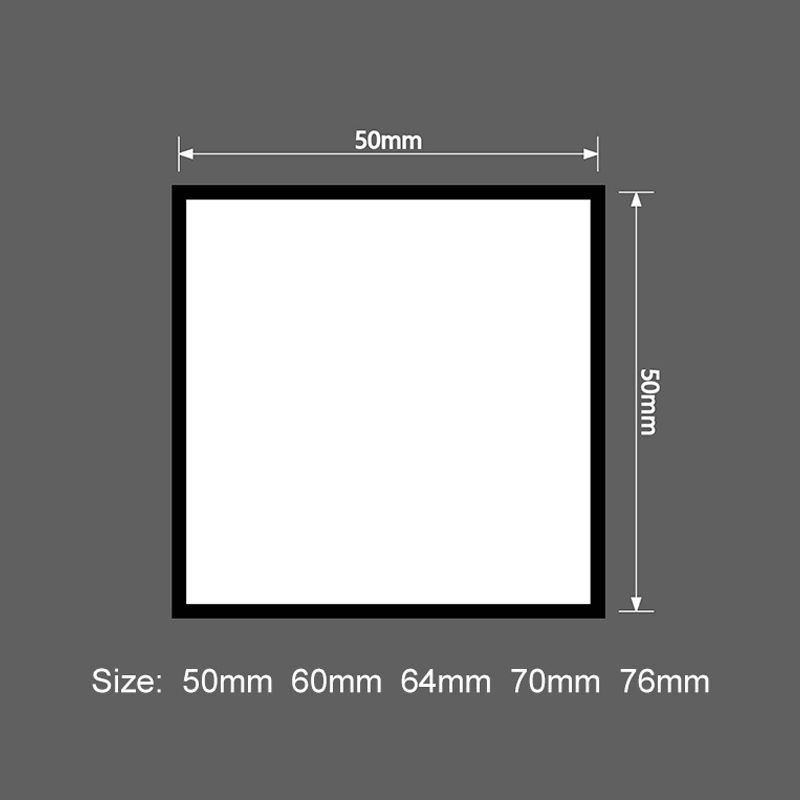 3' x 3' kvadratiske sublimasjonslærlapper med lim