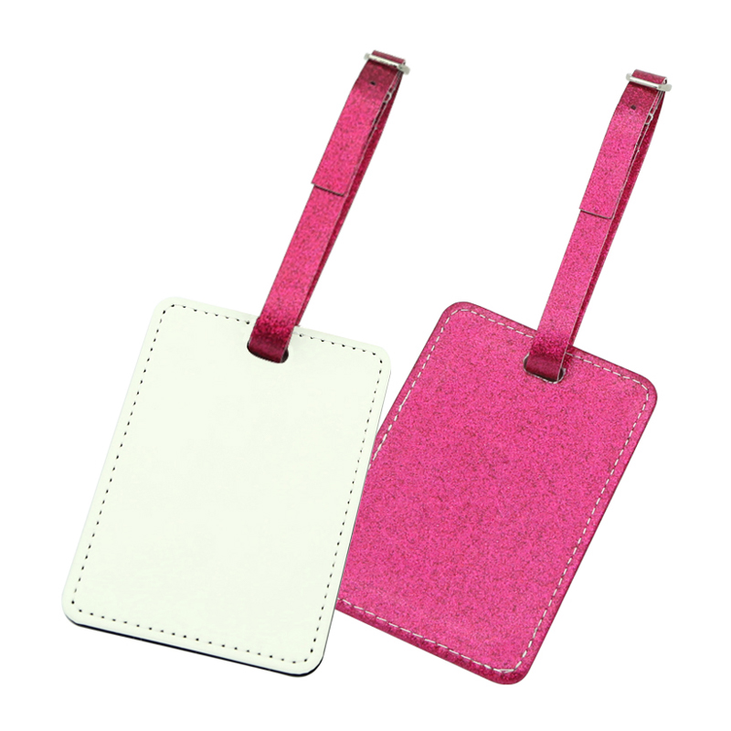 Sublimering Glitter Skinn Bagasjemerke-Single Side Printable