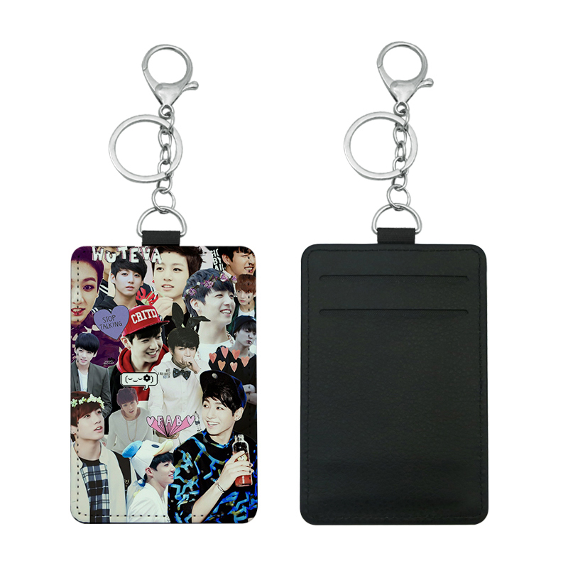 Sublimation Leatherette Bus Card Holder with 2 slots
