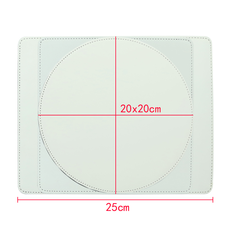 Sublimation Pu Leather Musematte - Rund