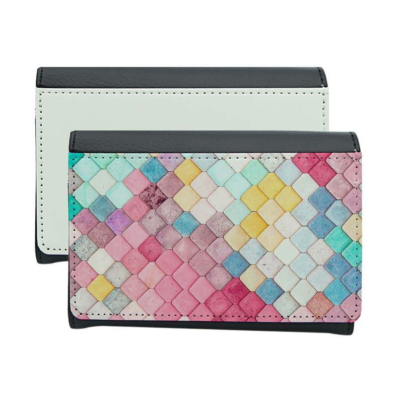 Sublimation Leatherette Bifold lommebok - kort