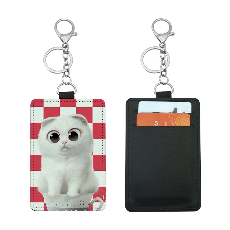 Sublimation Leatherette Bus Card Holder with 2 slots