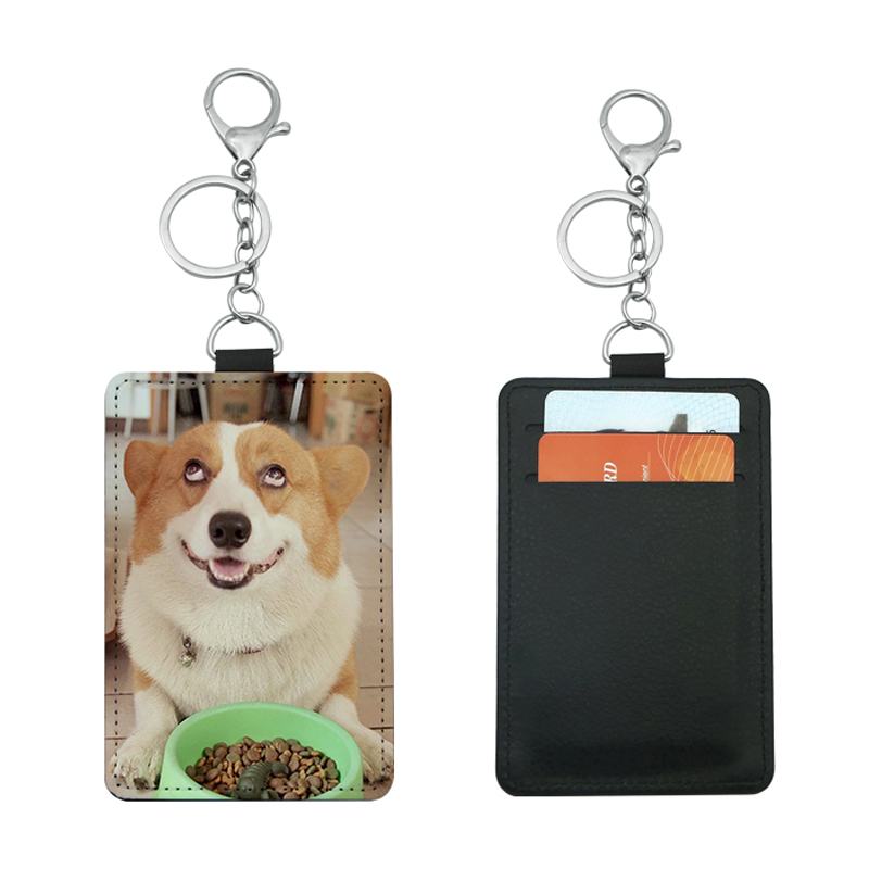 Sublimation Leatherette Bus Card Holder with 2 slots