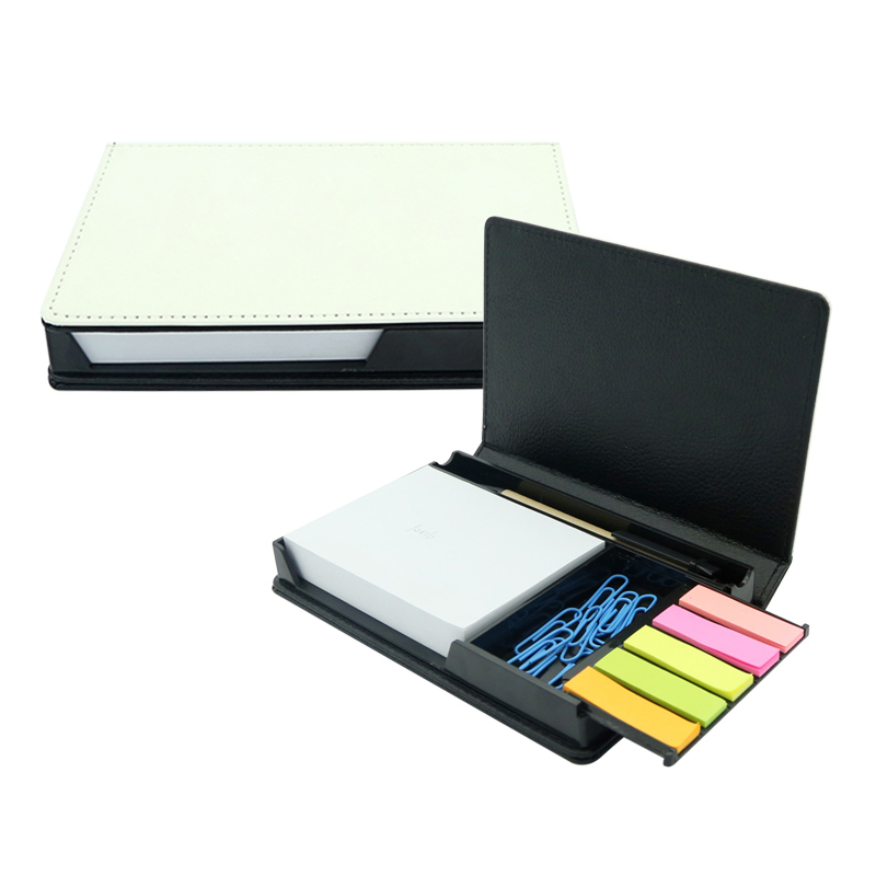 Sublimering Leatherette Sticky Notes Box - rektangel
