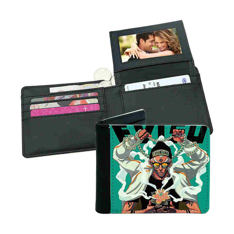 Sublimation Leather Bifold lommebok for menn med kortholder Sublimation Leather Bifold lommebok for menn med kortholder