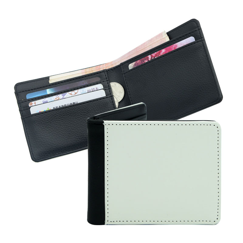 Sublimation Leatherette Bifold lommebok for menn