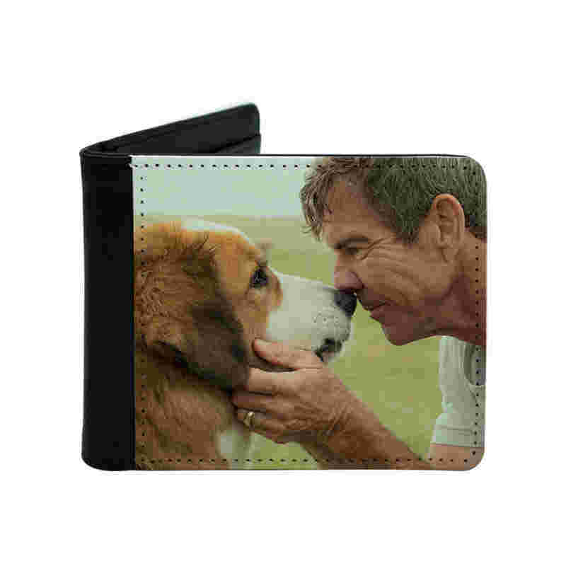 Sublimation Leatherette Bifold-lommebok for menn med myntlomme