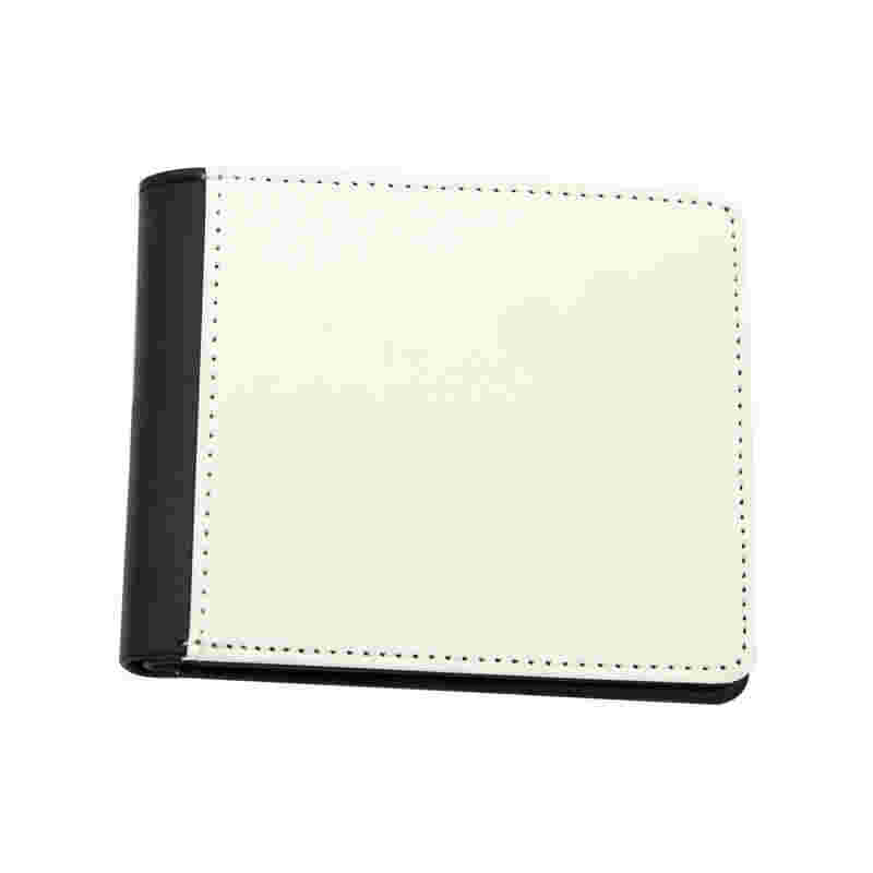 Sublimation Leatherette Bifold-lommebok for menn med myntlomme
