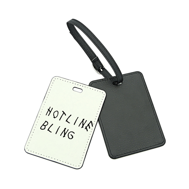 Sublimering PU-skinn bagasjemerke - Enkel side Utskrivbar Sublimering PU-skinn bagasjemerke - Enkel side Utskrivbar