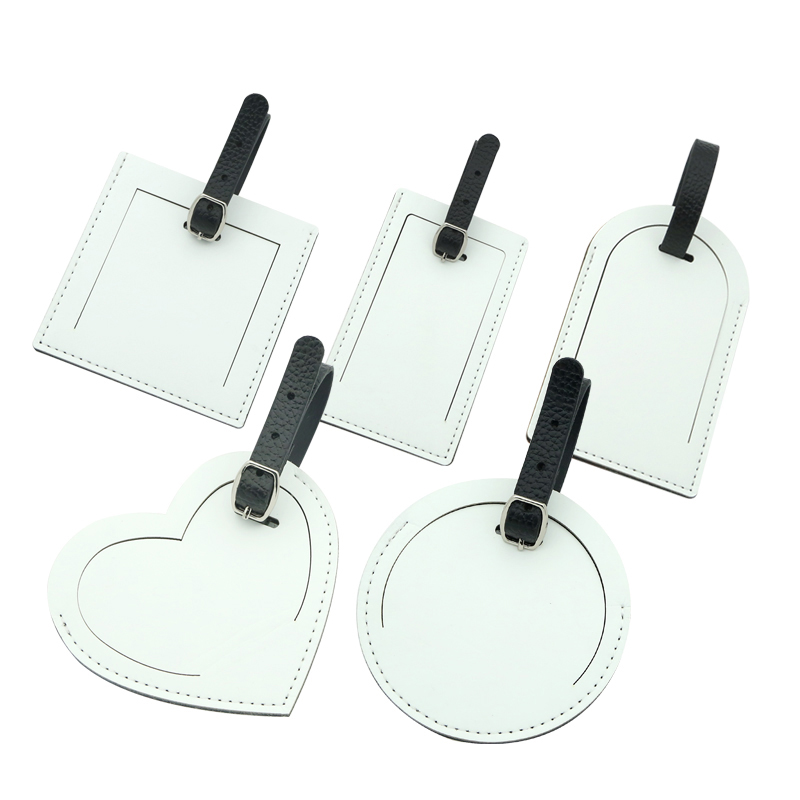 Sublimering PU-skinn bagasjemerke - Enkel side Utskrivbar