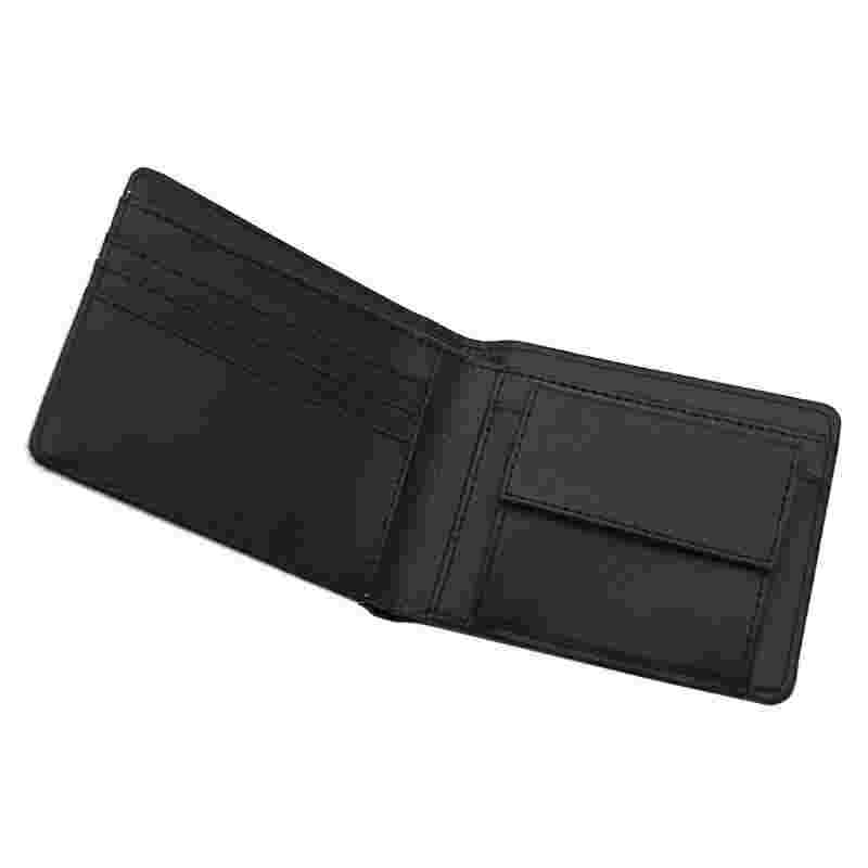 Sublimation Leatherette Bifold-lommebok for menn med myntlomme