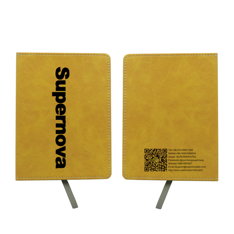 Sublimasjonsfarge skinn Notebook - A6 størrelse