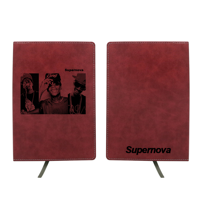 Sublimasjonsfarge skinn Notebook - A6 størrelse