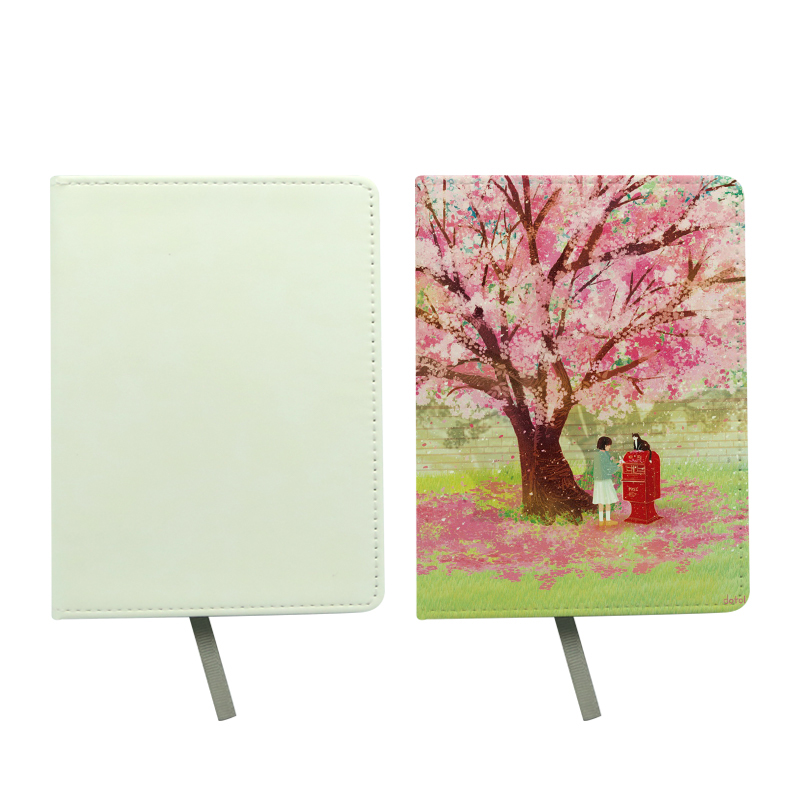 Sublimasjonsfarge skinn Notebook - A6 størrelse