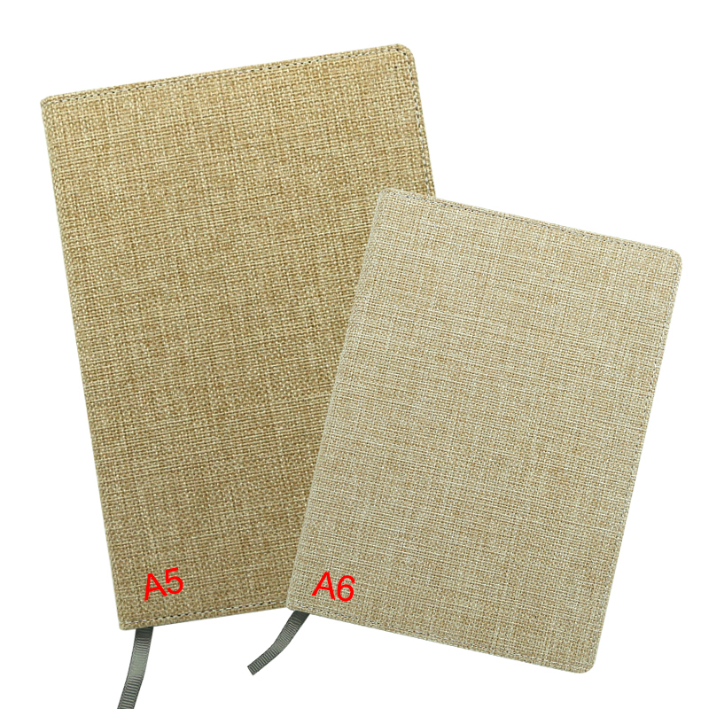 Sublimation Jute Changeable Notebook - A6 størrelse