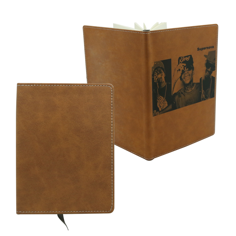 Sublimasjonsfarge skinn Notebook - A6 størrelse